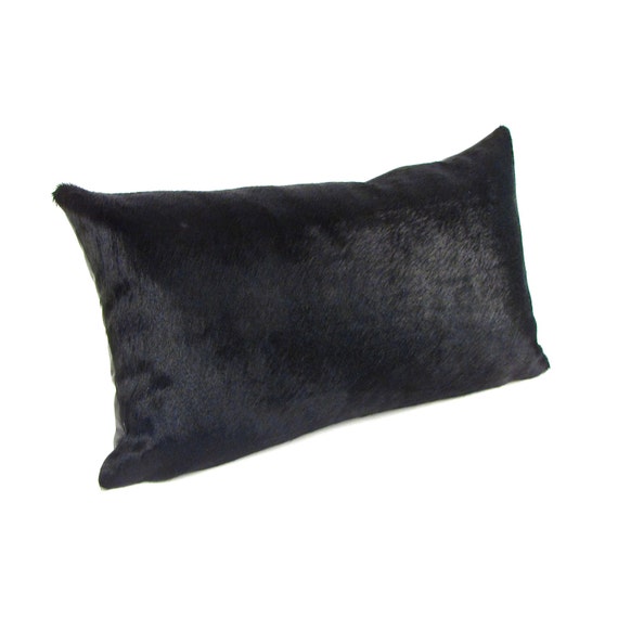 black lumbar pillow