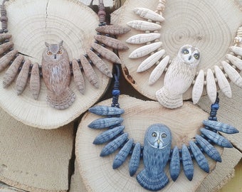 Totem Owl Necklace (made to order)