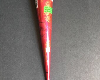 1 x Natural Herbal Prem Dulhan Brown Henna Cone Temporary Tattoo Body Art Mehendi Ink FREE SHIP !!