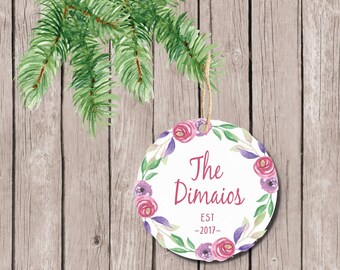 Our First Christmas, Christmas Ornament, First Christmas Ornament, First Christmas Married, Wedding Gift, Married Ornament, Personalized