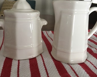 Vintage Pfaltzgraff cream and sugar