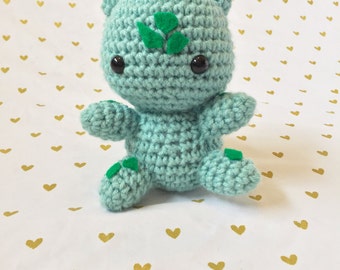 Bulbasaur, Crochet bulbasaur, Amigurumi bulbasaur