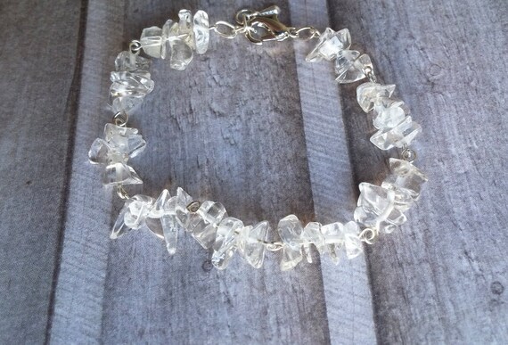 Items similar to Rock Crystal Bracelet on Etsy