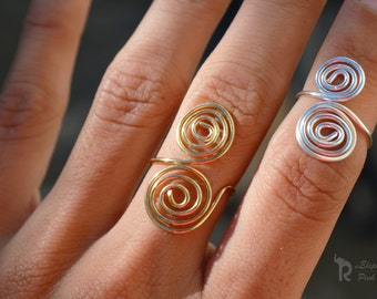 Circle Ring Geometric Ring Above Knuckle Ring Wire Jewelry Bohemian Hippie Ring