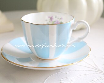 Vintage English Fine Bone China Tea Cup and Saucer by Royal Seagrave, Gifts for Her, Replacement China