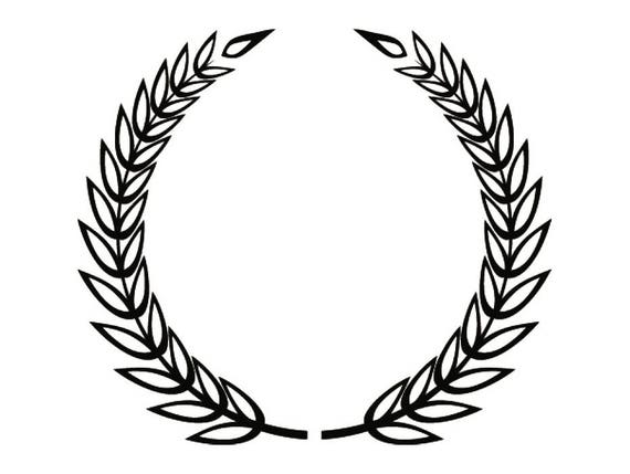 Wreath 9 Olive Branch Leaves Logo Design Element Emblem Label