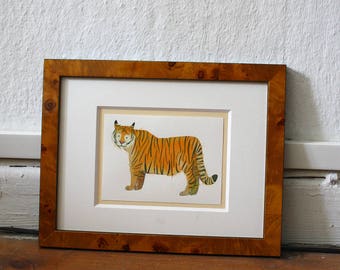 Original illustration of "Tiger" - gouache