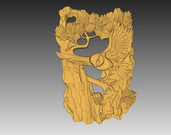 Stl 2.5d 3d vectric aspire cut3d artcam model for cnc carving