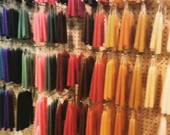 7 inch hand dipped tapers- by pair