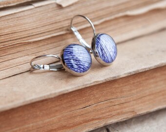 Garden petunia Earrings | Garden gifts | Flowers jewelry for nature lovers | Gardener gift | Nature lover gift | Nature jewelry for gardener