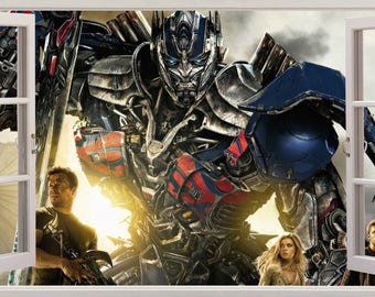 Optimus Prime Transformers 3D Effect Wall Stickers Art Decals 545