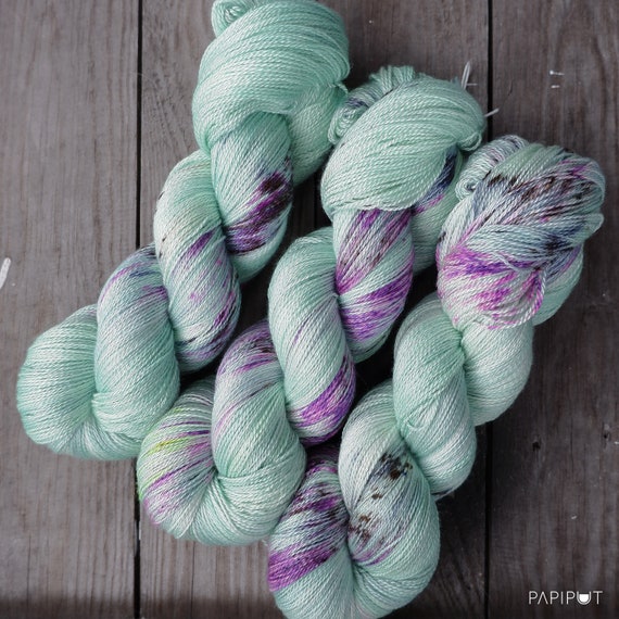 Recommended dyers - Papiput Yarn's Silky Merino Lace Yarn, colorway