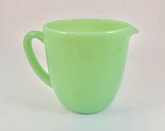 Fire King Jadeite Plain Milk Pitcher 20oz