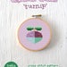 PDF Pattern - Turnip Garden Gem Cross Stitch Pattern, Retro Garden Cross Stitch Pattern, Modern Kitchen Cross Stitch Pattern