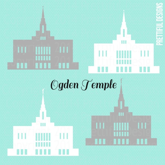 Download Ogden Temple Utah LDS Mormon Clip Art png eps svg Vector