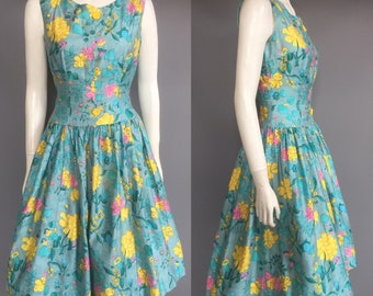 1950s day dress / 50s sundress