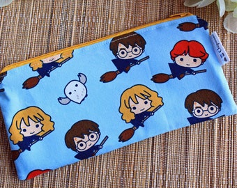Harry Potter,Hermione,Ron Weasley,Pencil case,Zipper pouch,Kids pencil case,Cosmetic case,Make Up bag,Teacher gift,Hedwig,Teens
