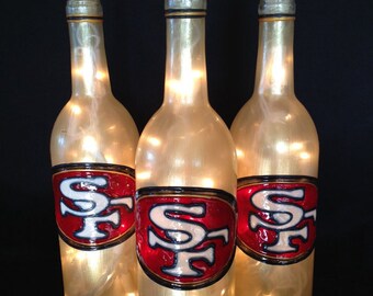 San Fransisco 49ers Wine Bottle Lamp