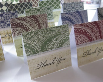 Small Thank You Note Cards Set of 20