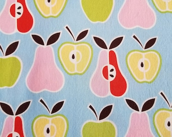 Cotton Fabric, Sewing Fabric, Quilting Fabric, Apples and Pears, 1.67 yards-Ready to Ship