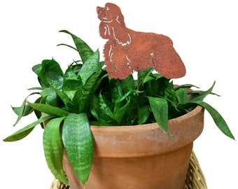 Cocker Spaniel Ornament or Plant Stake / Dog / Christmas / Metal / Holiday / Decor / Tree