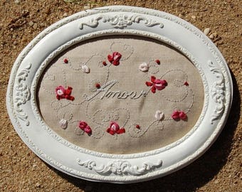 Love - (R808) Silk Ribbon embroidery kit