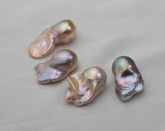 Large Baroque Nuclear Pearl, Fireball Pearl,Colorful Flameball Pearl,FBP003