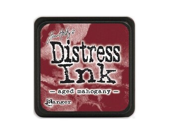 Tim Holtz mini Distress ink pad, Aged Mahogany