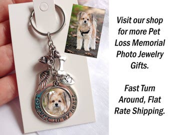 Pet Memorial Keychain Loss Gift Dog Rememberance