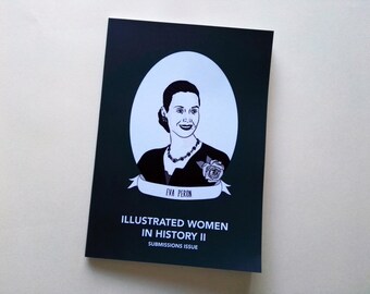 Illustrated Women in History zine issue II submissions diy publishing feminist comp zine DIGITAL PDF