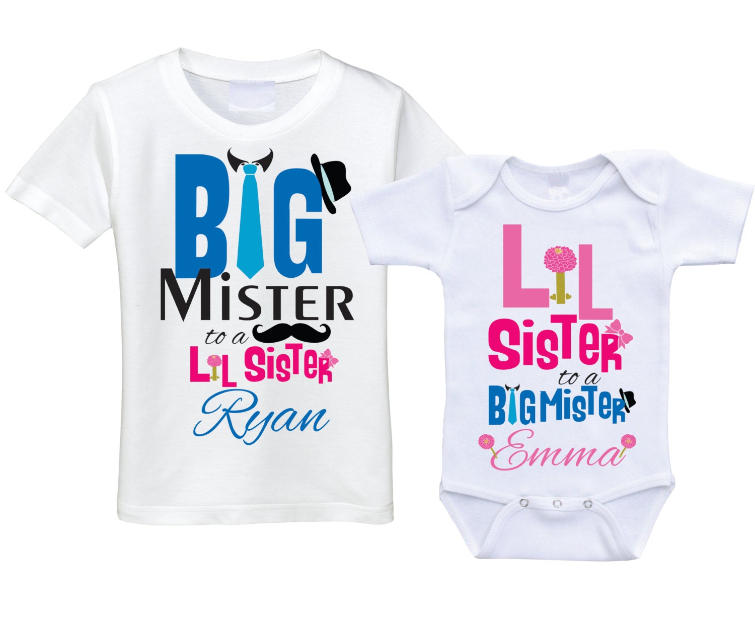 personalized big brother little brother shirts