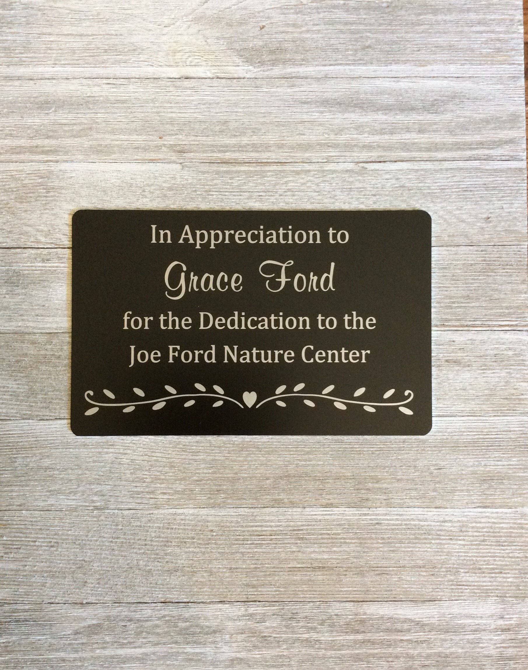 dedication plaque garden marker memorial plaque w/stake
