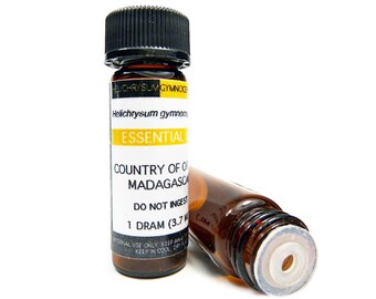 Helichrysum Gymnocephalum Essential Oil, 3.7mL, 5mL, 15mL, 1oz, or 2oz, 100% Pure & Therapeutic Essential Oil, Five Sizes to Choose From