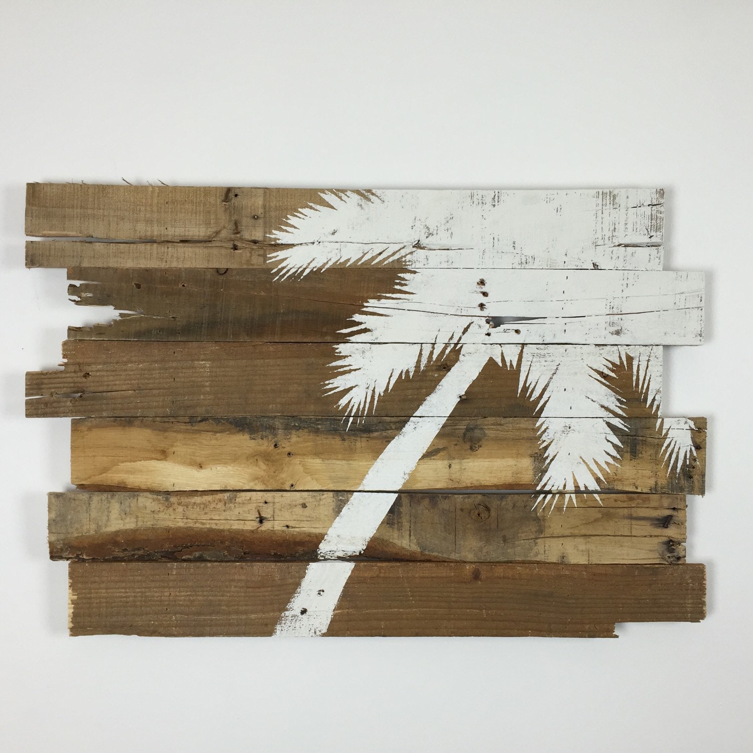 Beach Decor Palm Tree Rt Lean 32 x 21 Natural