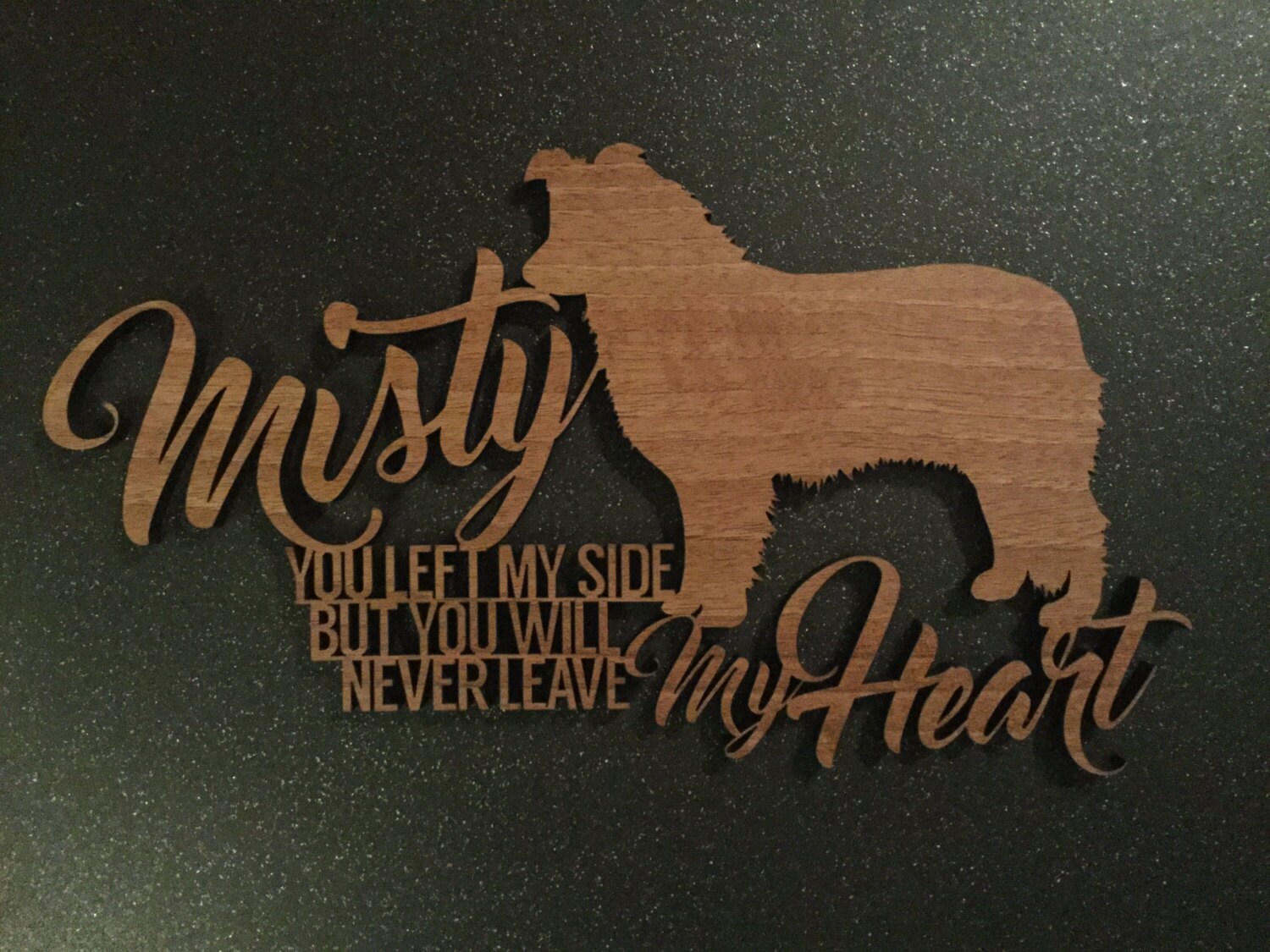 Personalised Dog Plaque with Saying