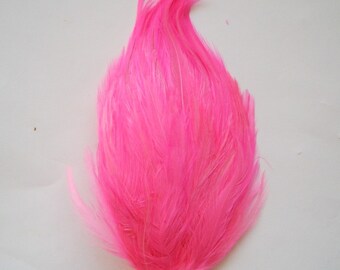 Hot Pink Hackle Feather Pad