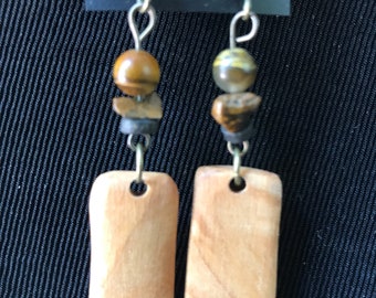 Curly Maple Earrings