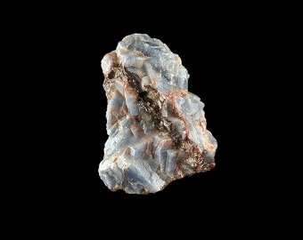 Blue Calcite Crystal Cluster 3 3/4" Tall Raw Rough A720