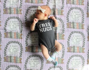 Swaddler Blanket // Organic Gauze Baby Swaddle // Literary Baby Gift