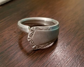 Antique EPNS Sheffield England Spoon Ring