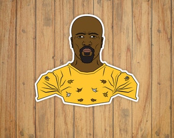 Luke Cage Vector Illustration Portrait Decal/Sticker