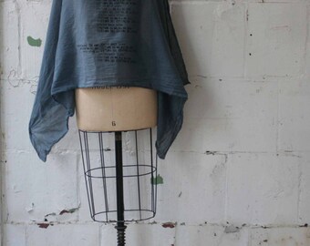 Gunmetal Scarf , Women's Accessories, Edgy , Cool Gray Text Scarves