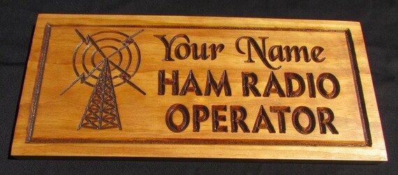 Ham Radio OperatorAmateur RadioCall Sign plaque