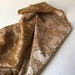 1 Metre x Gold & Pewter Grey/Silver Silk Blend Jacquard Stretch Fabric