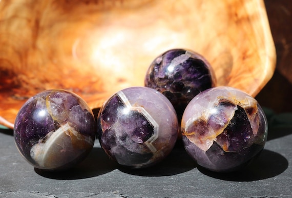 Chevron Amethyst Sphere, Banded Amethyst, Polished Chevron Amethyst, Purple Crystal Ball, Chevron Sphere, Purple Crystal, Crystal Grid