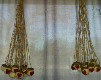 Valentine Acorn Cap Necklace