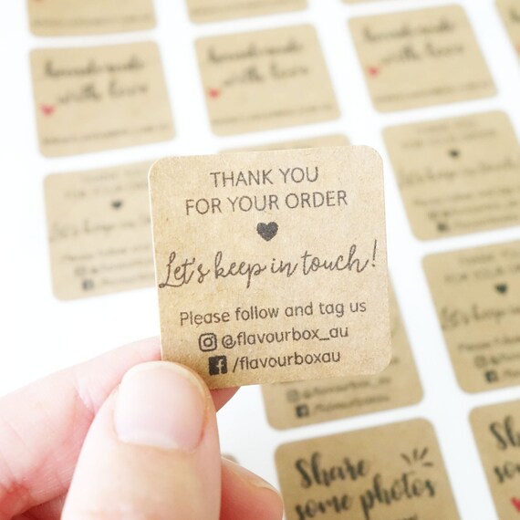 Business Stickers Small Biz Product Labels Etsy Shop