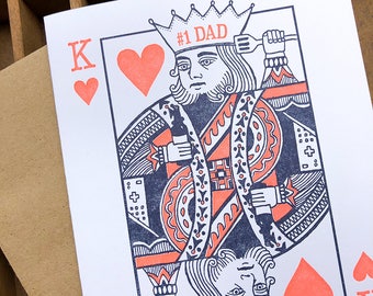 King of Hearts dad card