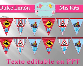 Banner, pennant, poster, train!
