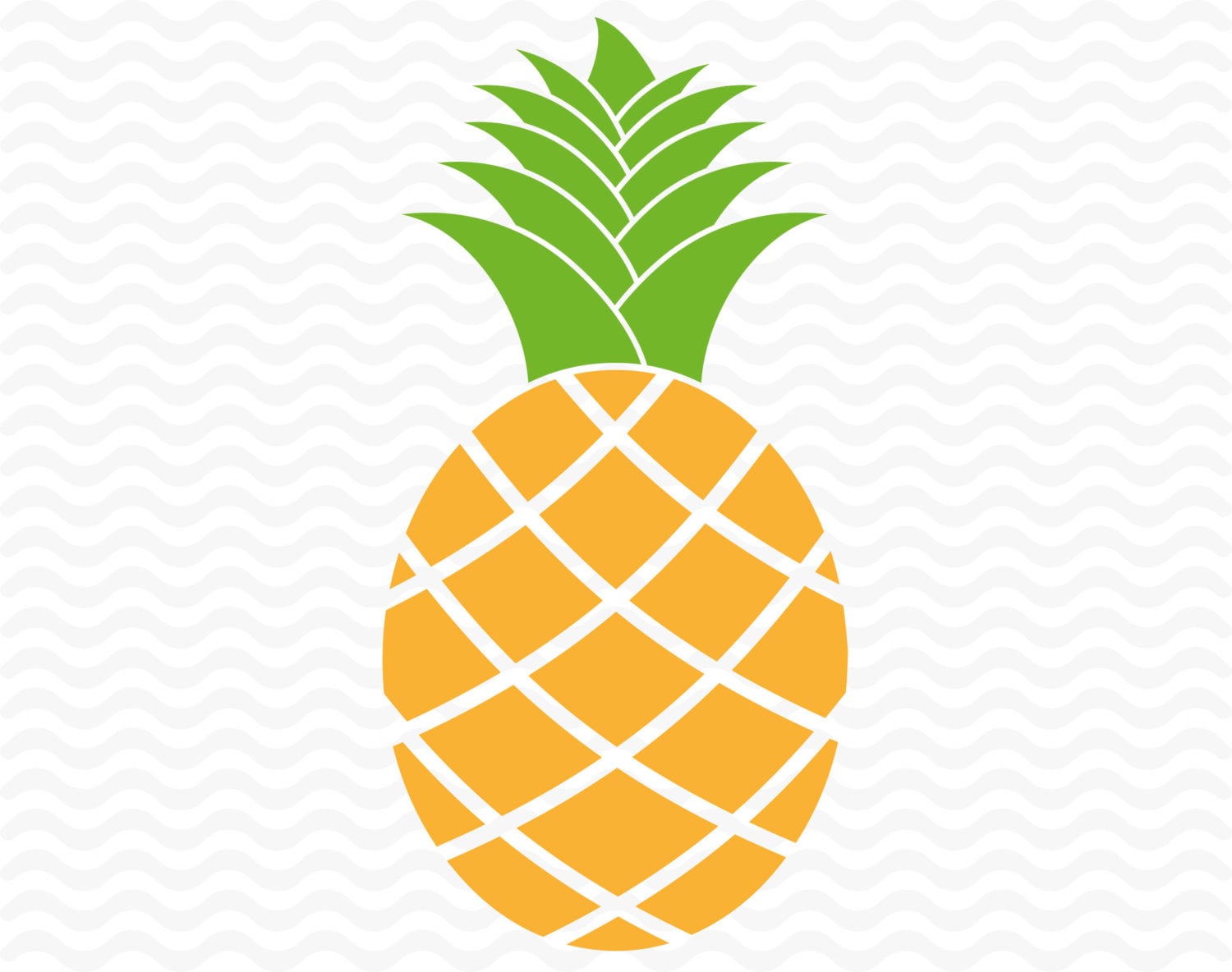 Download Pineapple SVG DXF EPS Vinyl cut files for use with